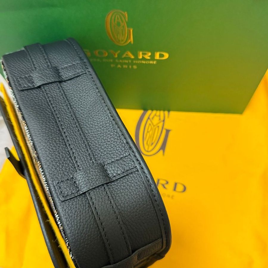 【全新正品】Goyard Belvedere 3 PM Noir 經典黑 信差斜背包|附防塵袋+購物袋|稀有現貨-9
