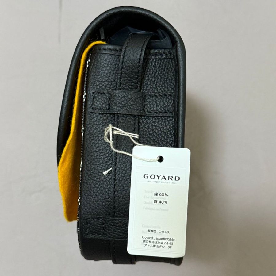 【全新正品】Goyard Belvedere 3 PM Noir 經典黑 信差斜背包|附防塵袋+購物袋|稀有現貨-10