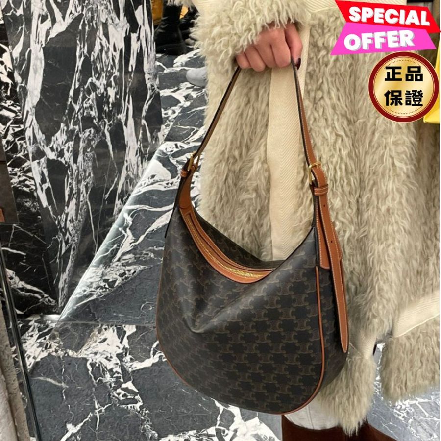 🎉新品好折扣✨Celine114712 Heloise 標誌老花中款肩背包-0
