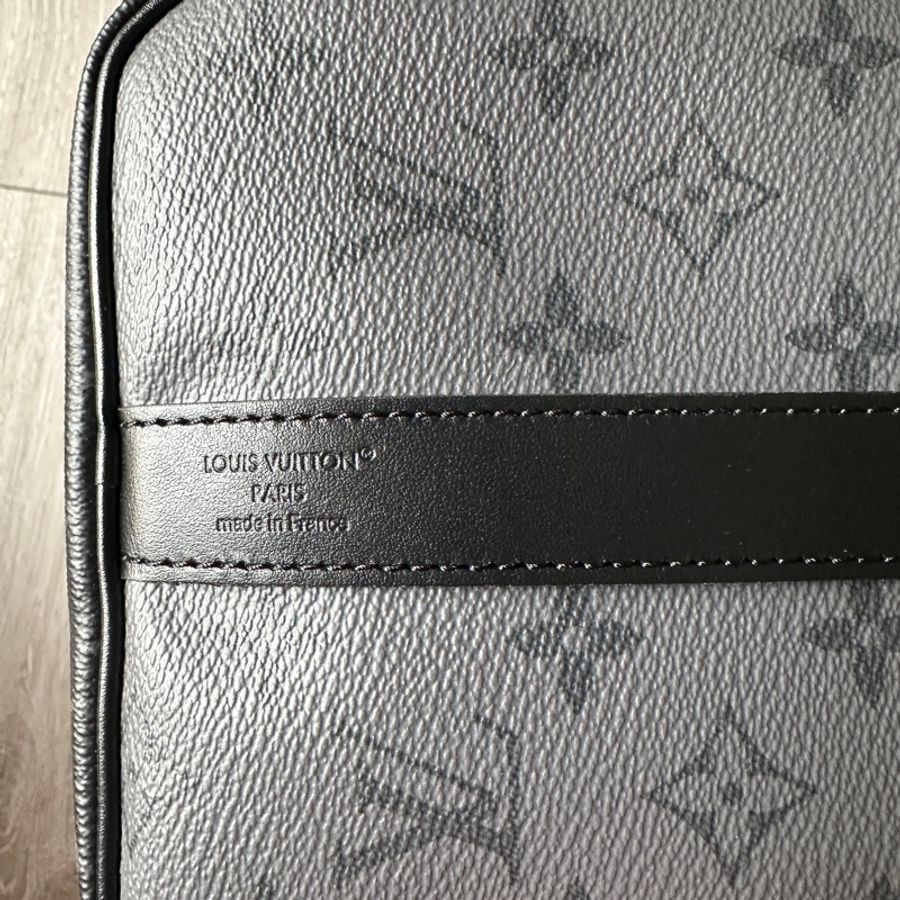 (9成9新)LV LOUIS VUITTON Keepall Bandoulière 35 旅行 手拿 肩背包-9