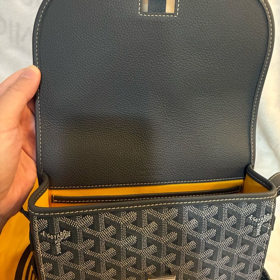 GOYARD 郵差包Belvedere PM 灰-7