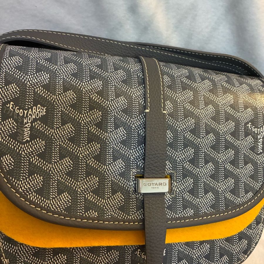 GOYARD 郵差包Belvedere PM 灰-9