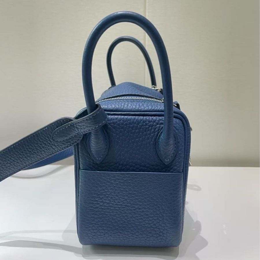 🌈Hermes💙Mini Lindy一代💙73寶石藍銀扣🌈98新🌟TC皮🌟已hold🌈-2