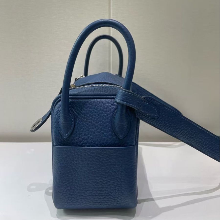 🌈Hermes💙Mini Lindy一代💙73寶石藍銀扣🌈98新🌟TC皮🌟已hold🌈-3