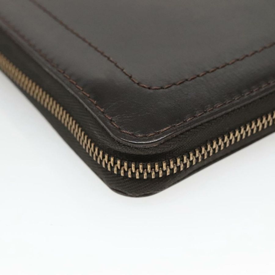 【日本直送】路易威登 Utah Zippy Organizer 長版皮夾 棕色 M97025 LV Auth 135015-15
