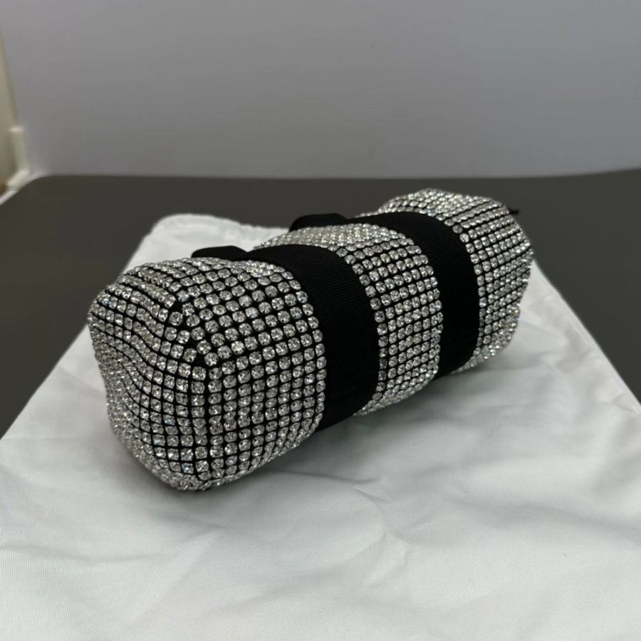 Alexander Wang cruiser帆布水鑽手提包22*14*10 98新配件塵袋-4