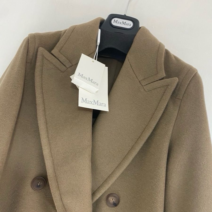 MaxMara -Deletta 003 榛子色 羊絨/羊毛大衣-2