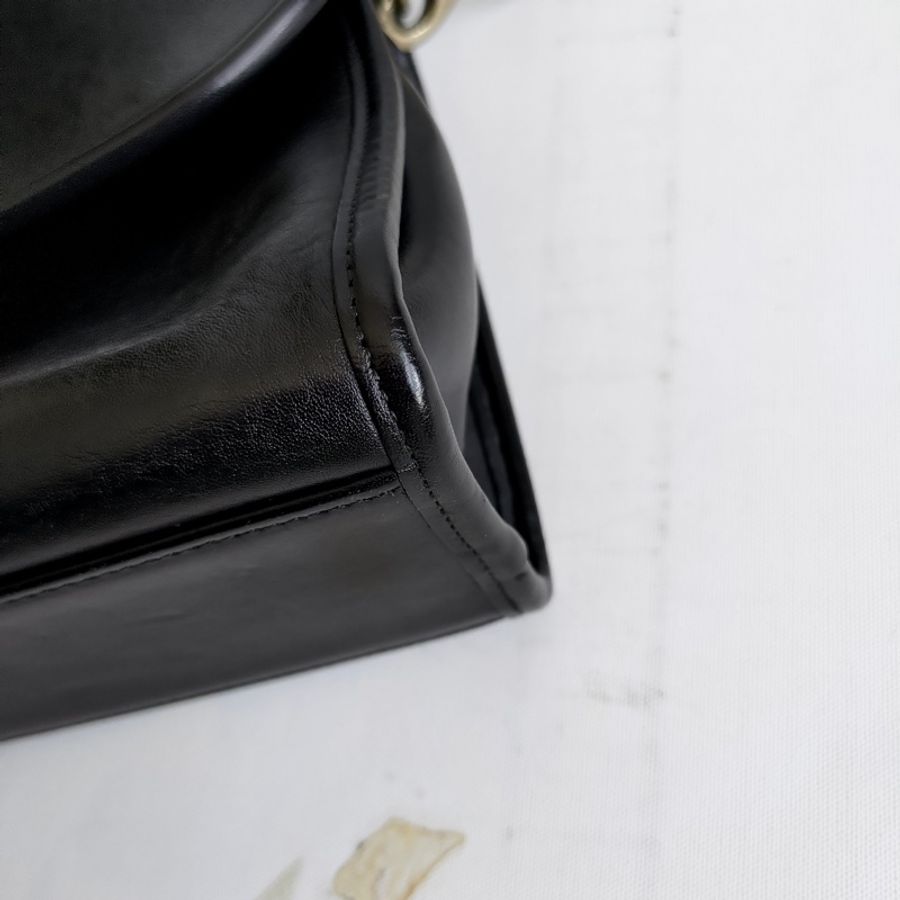 美製老品 #COACH 黑色梯形包 / 古典 / 老包 / VTG / 直男的小啞鈴-5