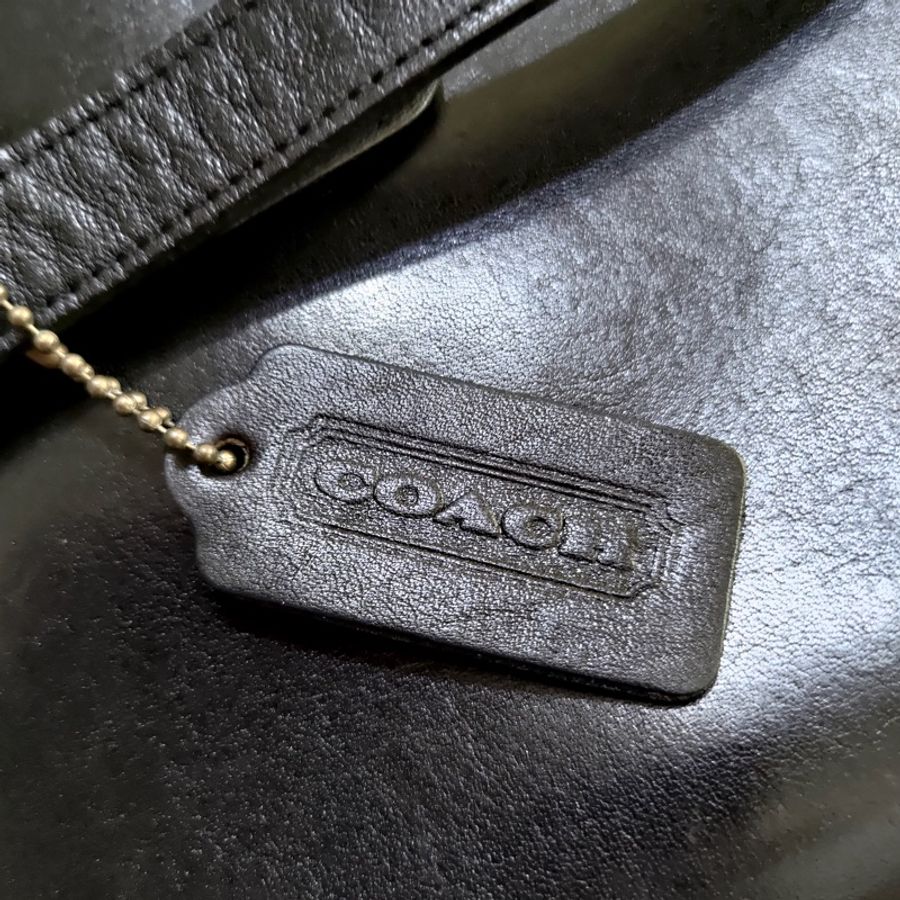 美製老品 #COACH 黑色梯形包 / 古典 / 老包 / VTG / 直男的小啞鈴-12