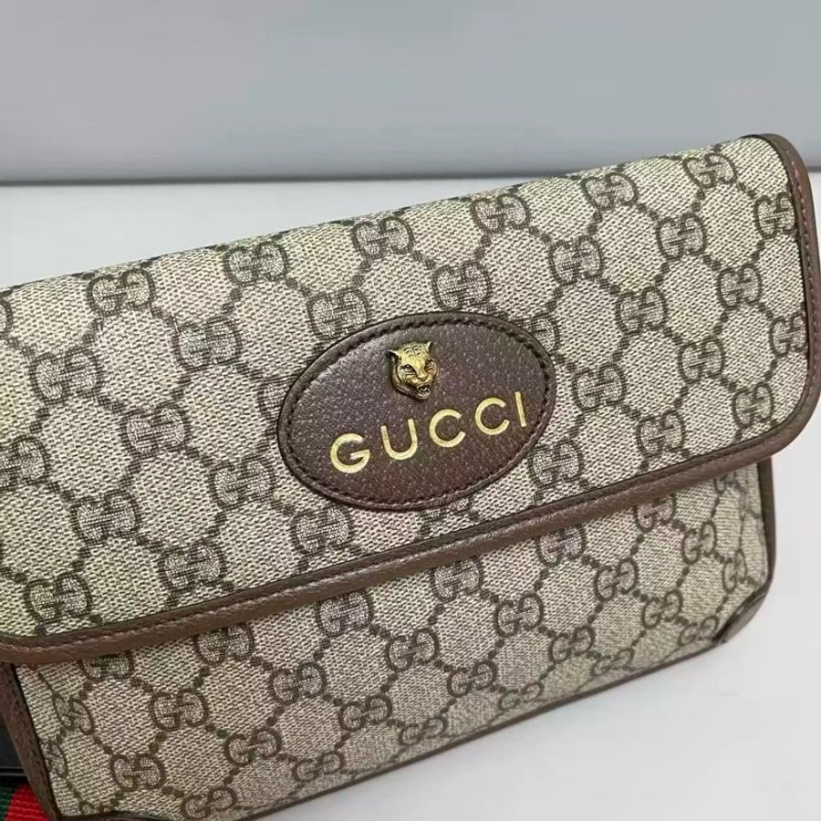 Gucci 老花虎頭腰包/胸包-2