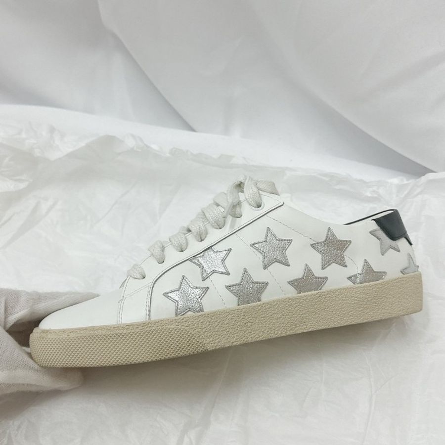 莉亞精品♡YSL星星小白鞋 尺碼38 二手美鞋-7