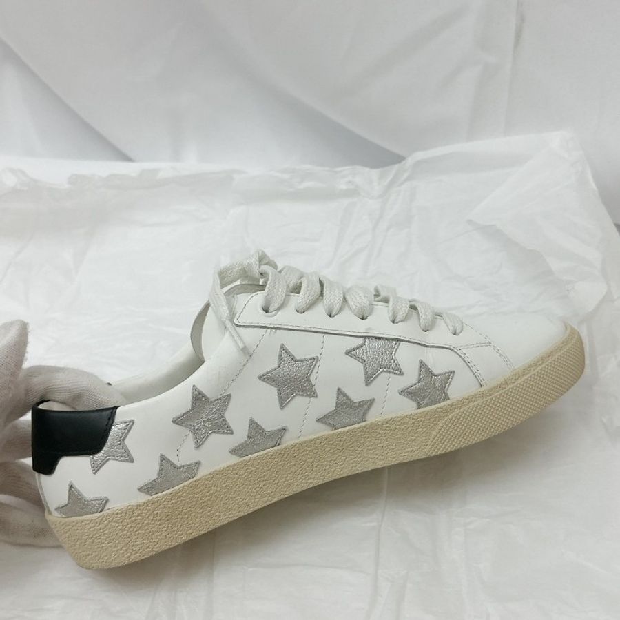 莉亞精品♡YSL星星小白鞋 尺碼38 二手美鞋-8