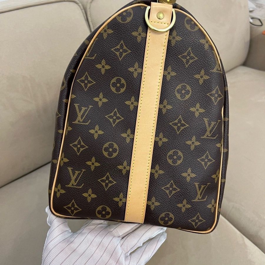 Lv 路易威登 keepall50老花徽章款 配件:肩帶 男女同款-2