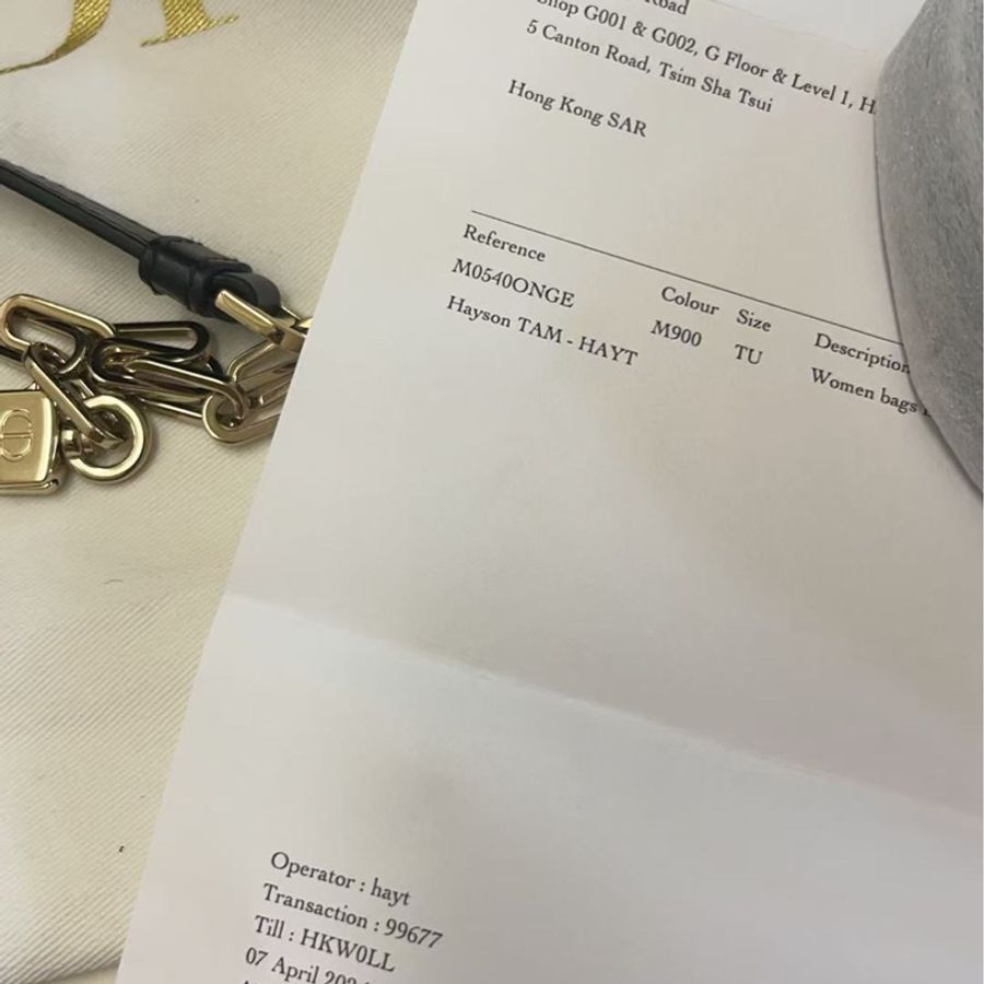 DIOR迪奧 Lady D Joy黑金小羊皮藤格紋橫版戴妃包-9