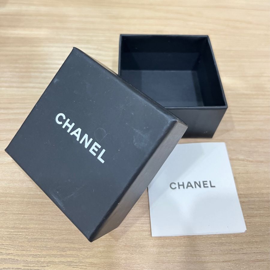 Chanel 香奈雙C水鑽 logo 耳環-3