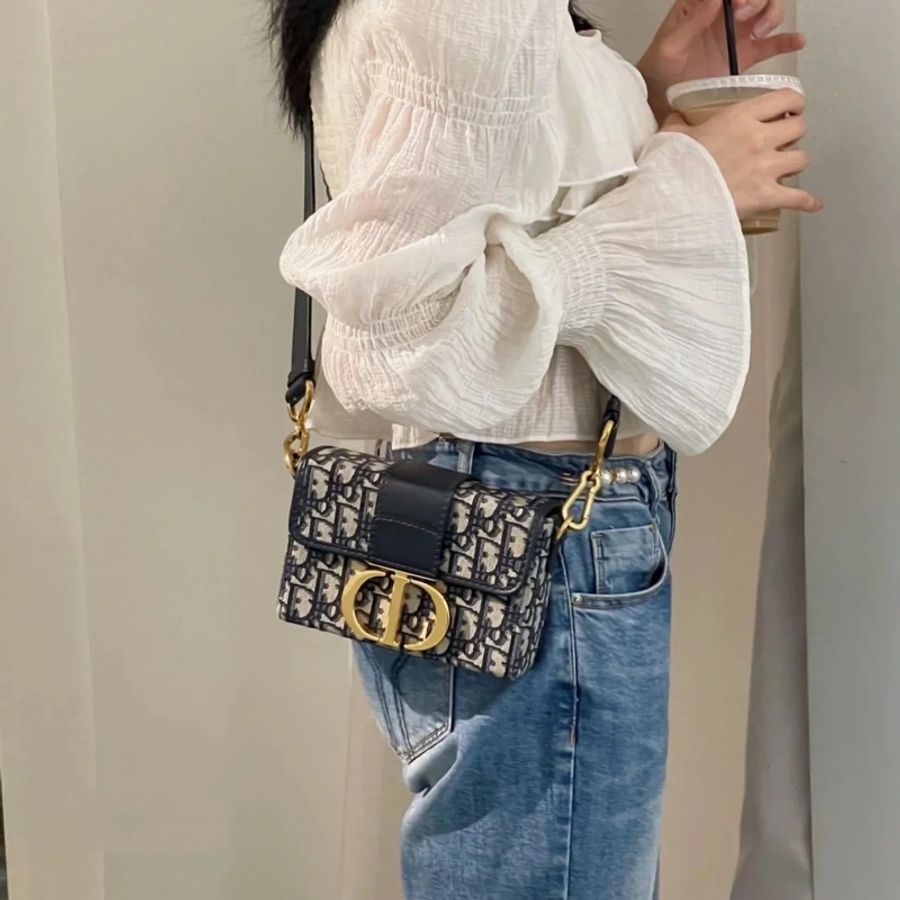 「JL精品代購」98新 Dior 蒙田小盒子-1