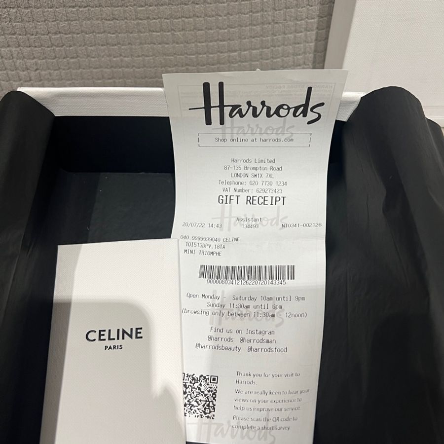 全網最後一顆💗Celine Mini Triomphe凱旋門 小廢包 焦糖色-2