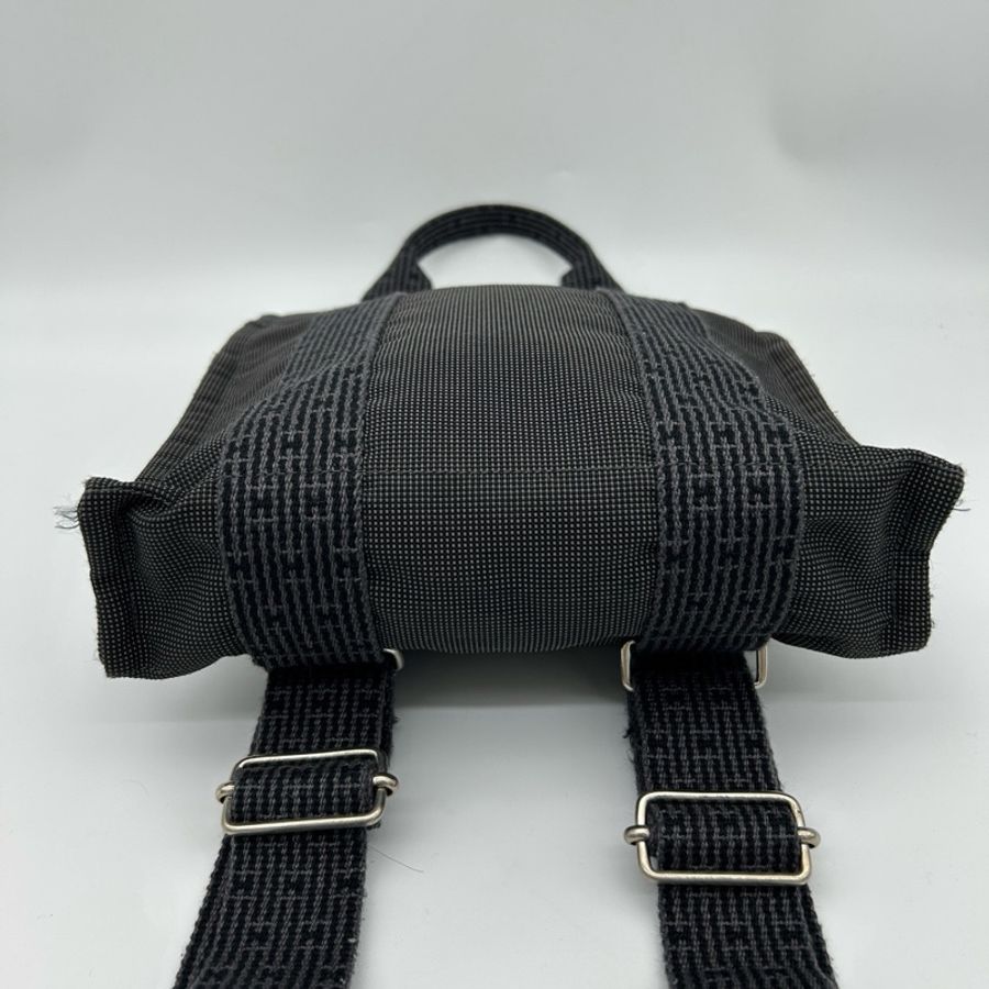 「JL精品代購」愛馬仕帆布2way雙肩包-6
