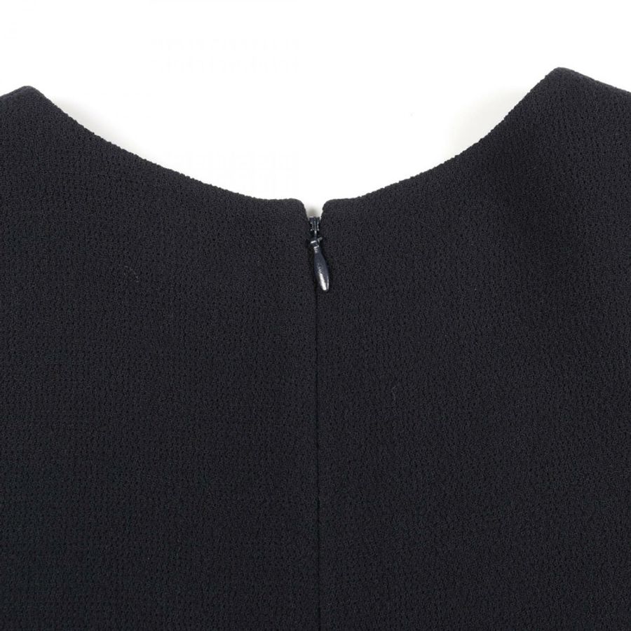 Christian Dior 洋裝 6E21683A1110 羊毛 海軍藍 #F36 二手女裝-4