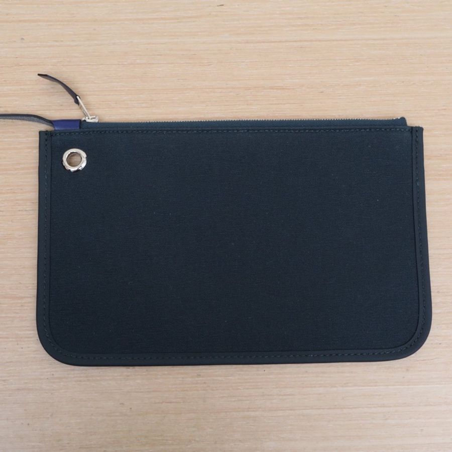 Hermes herbag 宝石蓝帆布 Z刻-16