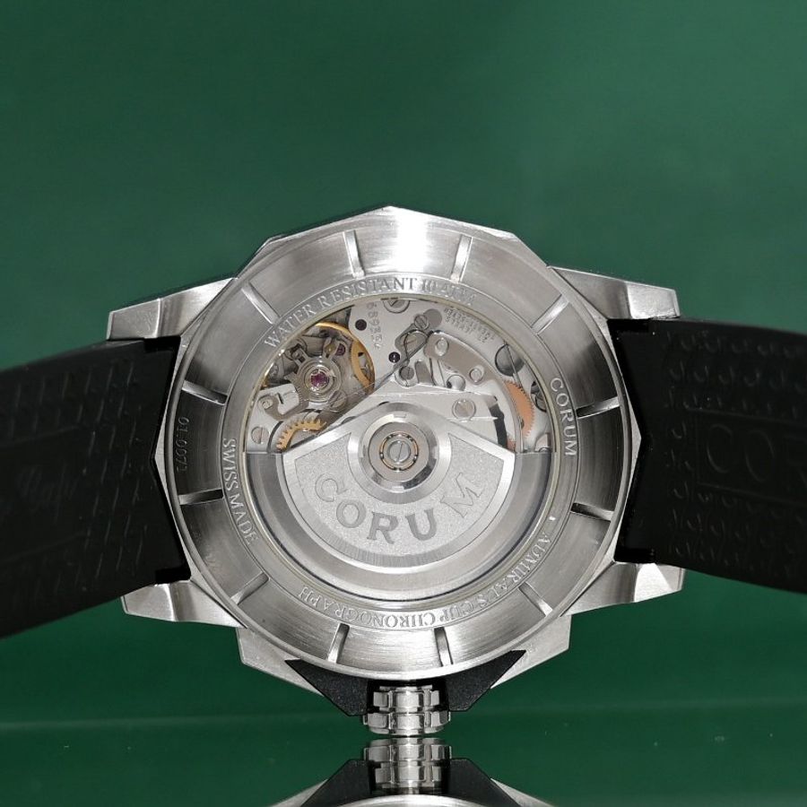 9成5新 CORUM 崑崙錶 ADMIRAL Admiral’s Cup Challenge 01.0071 Automatic Chronograph 43mm Date Black Dial Box&Papers (思英Ora)-2