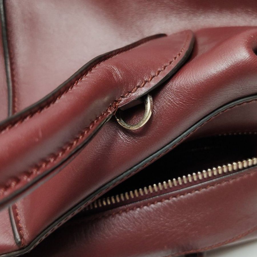 Tod's D-bag 牛皮 純色 手提包-12