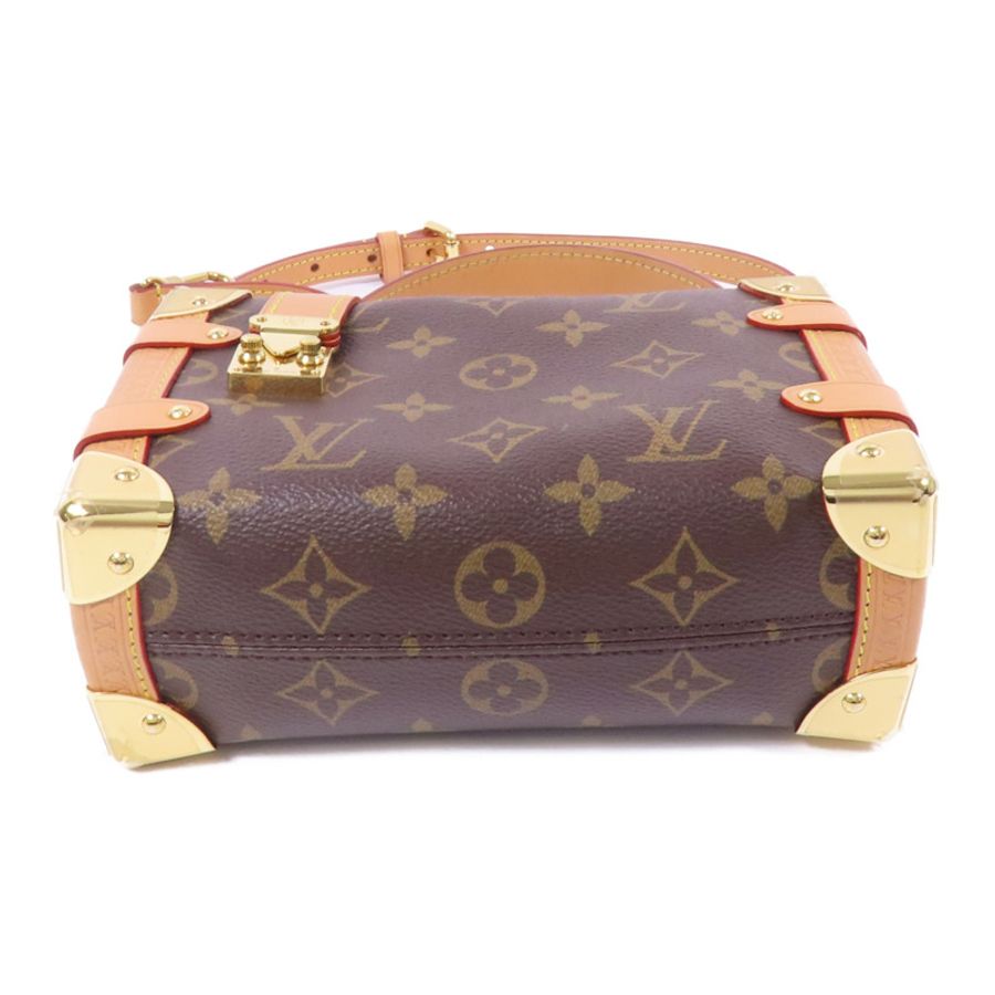 LOUIS VUITTON Monogram Side Trunk PM金扣手挽肩背兩用袋-3