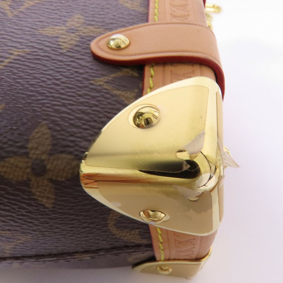 LOUIS VUITTON Monogram Side Trunk PM金扣手挽肩背兩用袋-8