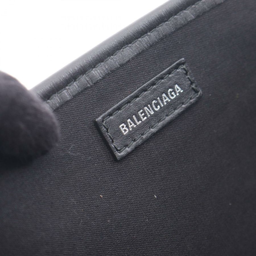 BALENCIAGA 海軍藍 CABAS S 手提包 339933 帆布皮革 海軍藍 黑色 二手 女士-3