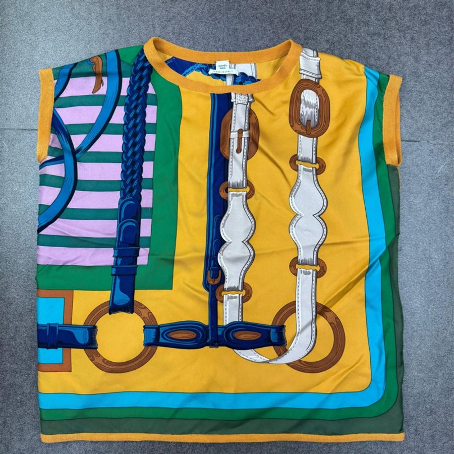 Hermes 女裝絲綢T恤-0