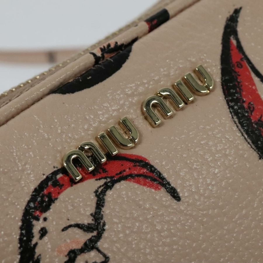 【日本直送】Miu Miu 粉紅金色皮革肩背包,正品編號 138543-16