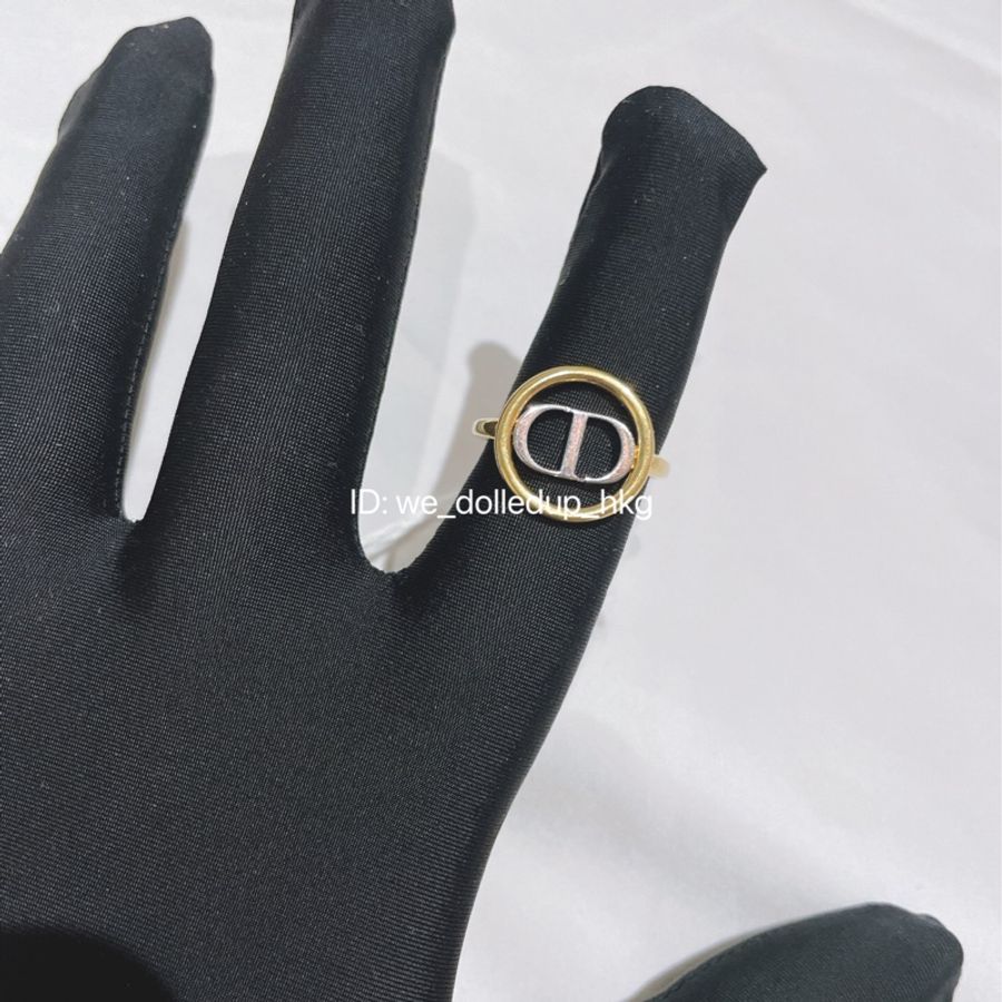 全新 Dior 金銀色介指 54size-2