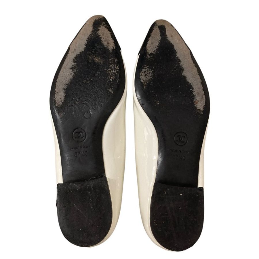 CHANEL 香奈兒 芭蕾舞鞋 漆皮 SIZE:EU37.5-7