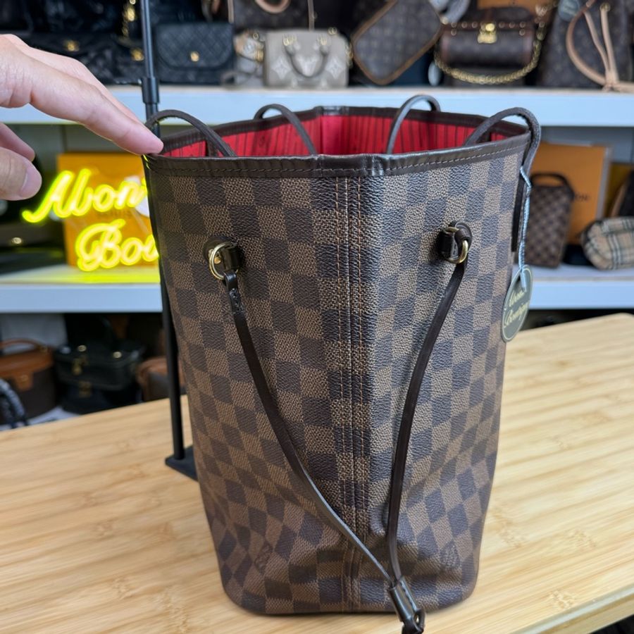 Louis Vuitton 棋盤格MM Neverfull托特包🖌️經典保值款-10