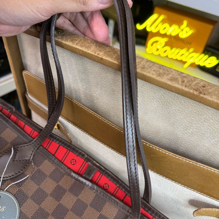 Louis Vuitton 棋盤格MM Neverfull托特包🖌️經典保值款-16