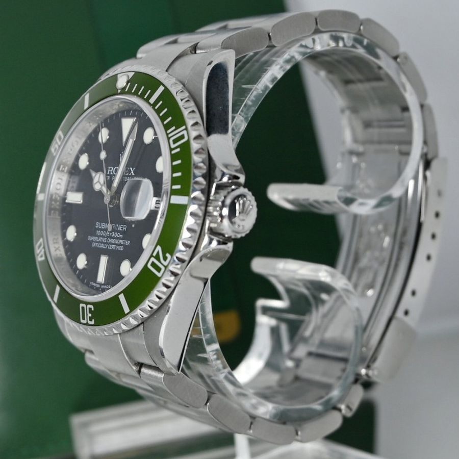 9成8新 Rolex Submariner 16610LV Date RRR Engraved 2023 Rolex Service Card Full Set (Ora思英)-3