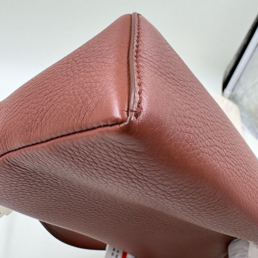 Loro Piana / 諾悠翩雅 19 磚紅色飯盒包-10