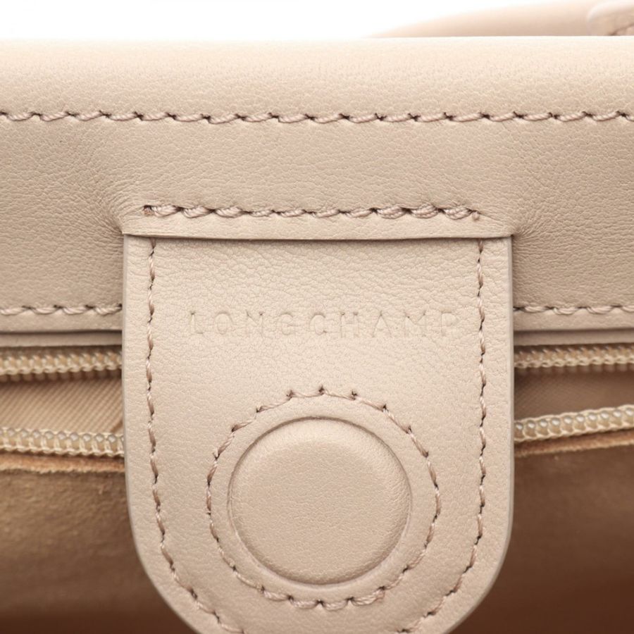 Longchamp Cabas S 手提單肩包 10309HGO266 皮革 米色 全新-3