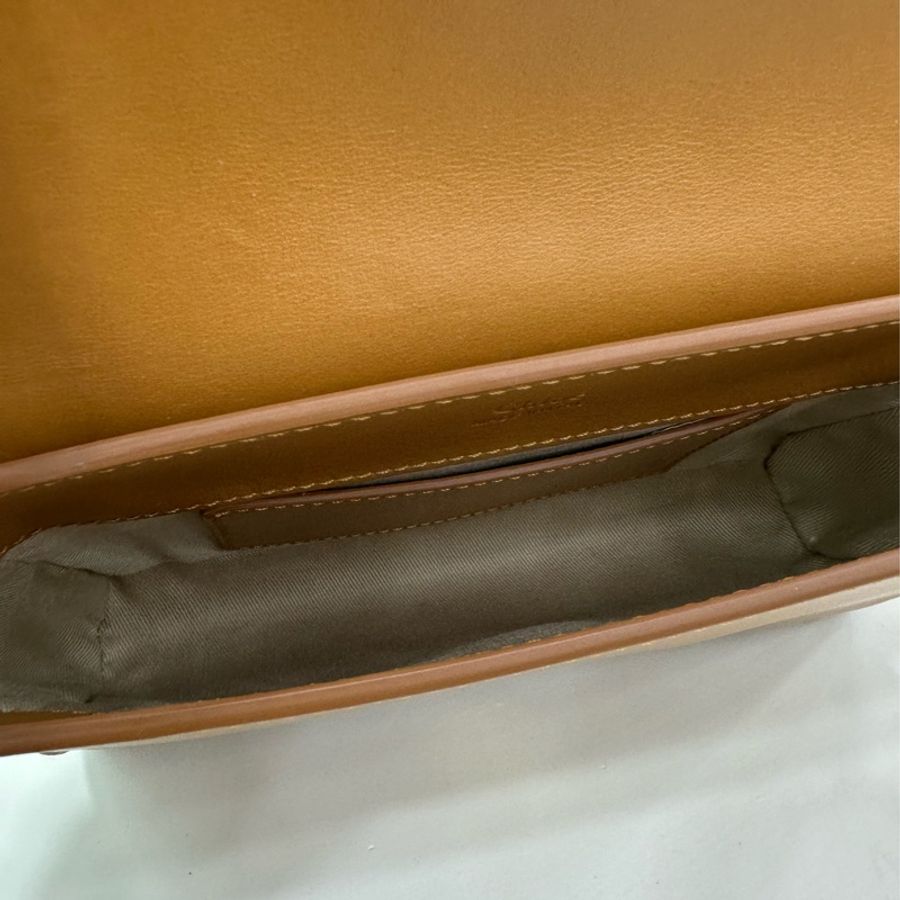 CHLOE蔻依logo金屬標牛皮光面休閒包小號腰包-5