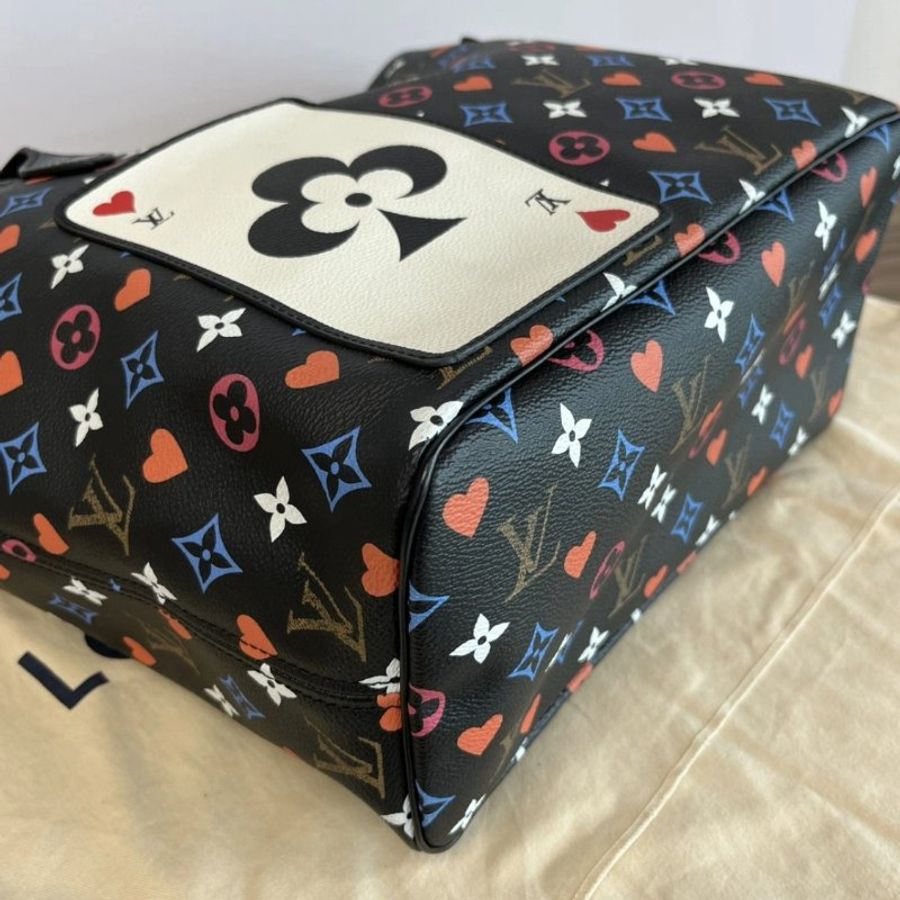 LV game on撲克牌系列子母手提肩背包芯片款31*28*16 98新配件塵袋-4