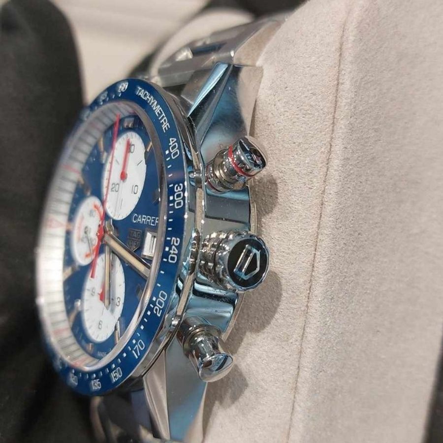 9成新 防水錶 TAG HEUER Carrera Chronograph Watch with Silver Steel Bracelet CV201AR.BA0715 (思英Vito)-3