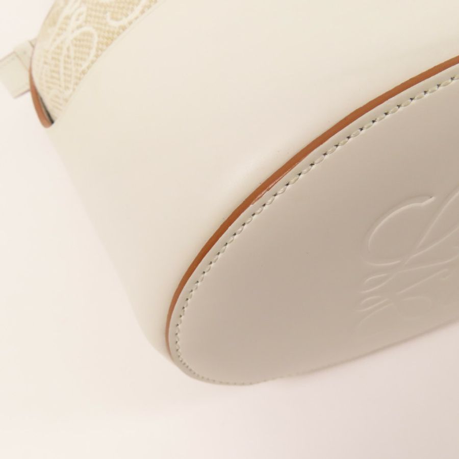 LOEWE 【激減優惠】帆布/牛皮皮革Balloon Anagram手挽肩背兩用袋-5