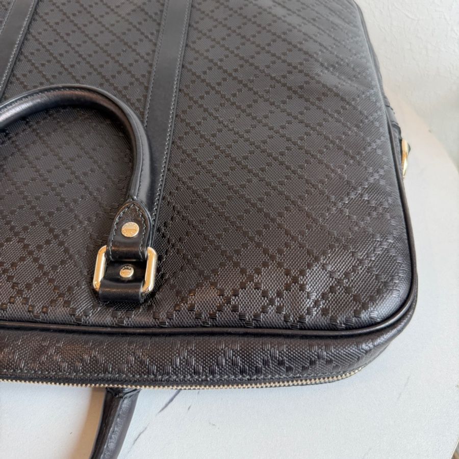Gucci 公事包💼 全皮革-2