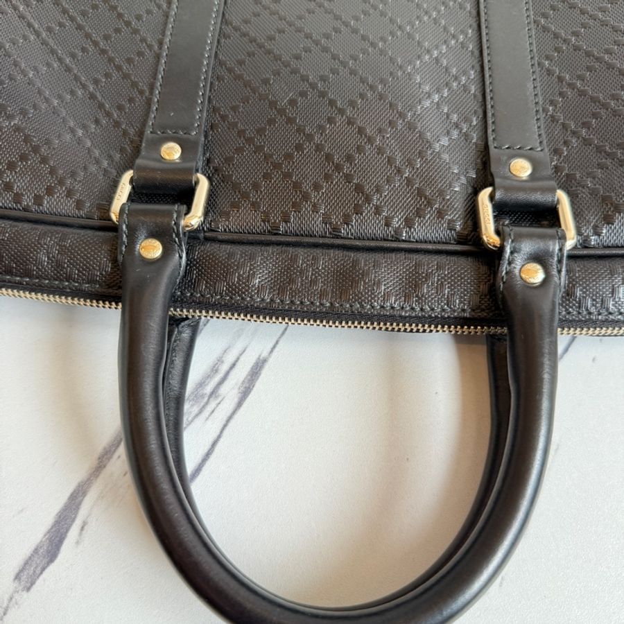 Gucci 公事包💼 全皮革-6