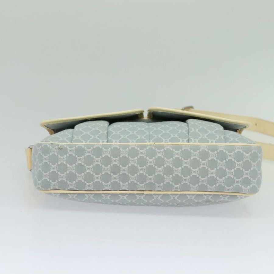 【日本直送】CELINE Macadam帆布肩背包 淺藍 銀色 正品 138328-4