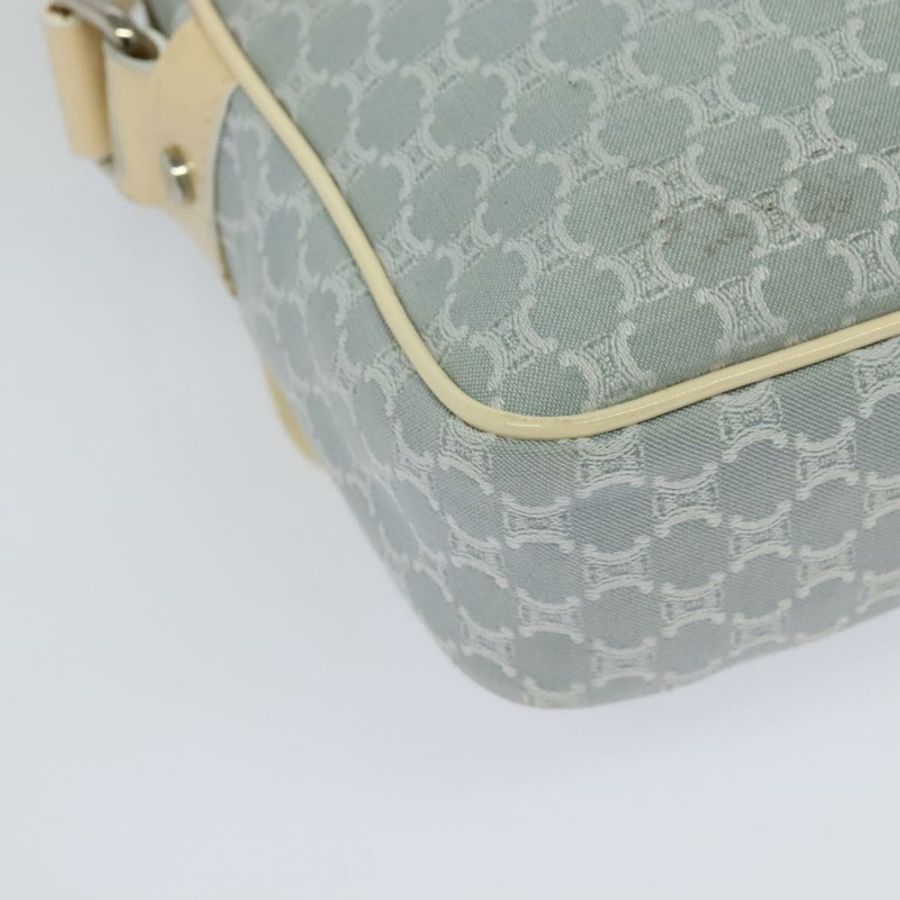 【日本直送】CELINE Macadam帆布肩背包 淺藍 銀色 正品 138328-14