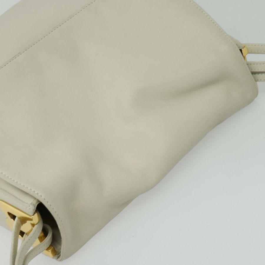 【日本直送】BALLY 肩背包 皮革 白色 金色 正品 138249-5