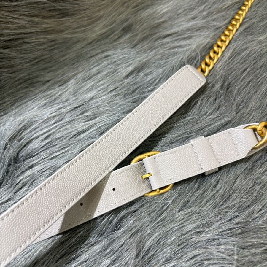 CHANEL AS2485 COCO SADDLE 大象灰荔枝皮 金鍊 口蓋包 鈴鼓包 馬鞍包 斜背包 肩背包 盾牌包-43