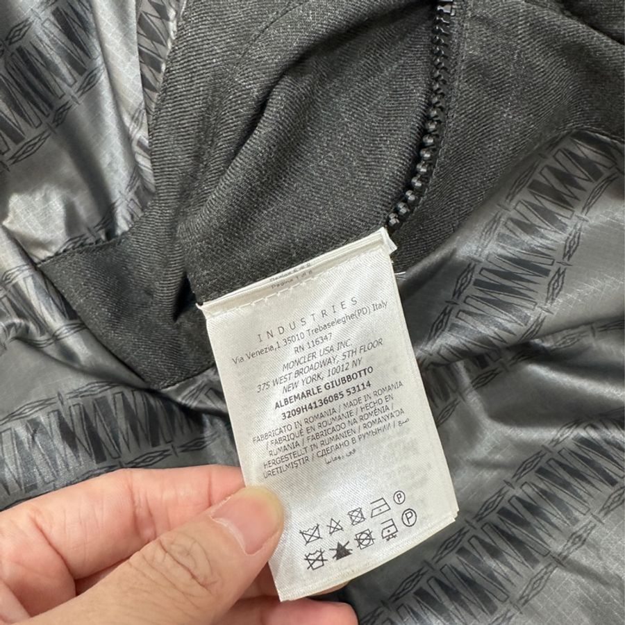 moncler 深灰色 毛線 羽絨外套 外套 夾克 風衣-23