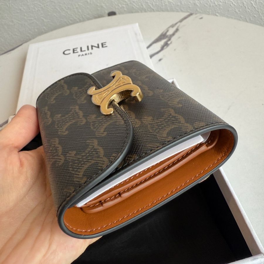 Celine 老花三折短夾😆🥰經典-8